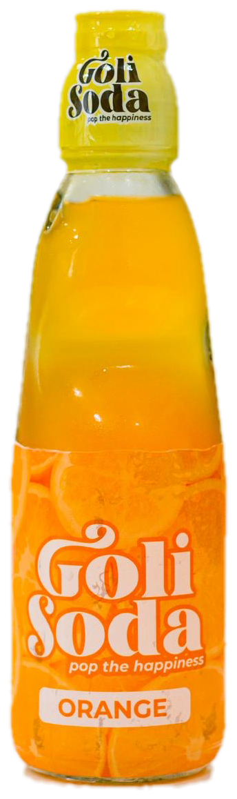 Goli Soda Orange codd-neck bottle